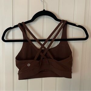Lululemon Energy Bra, Espresso, Size 6